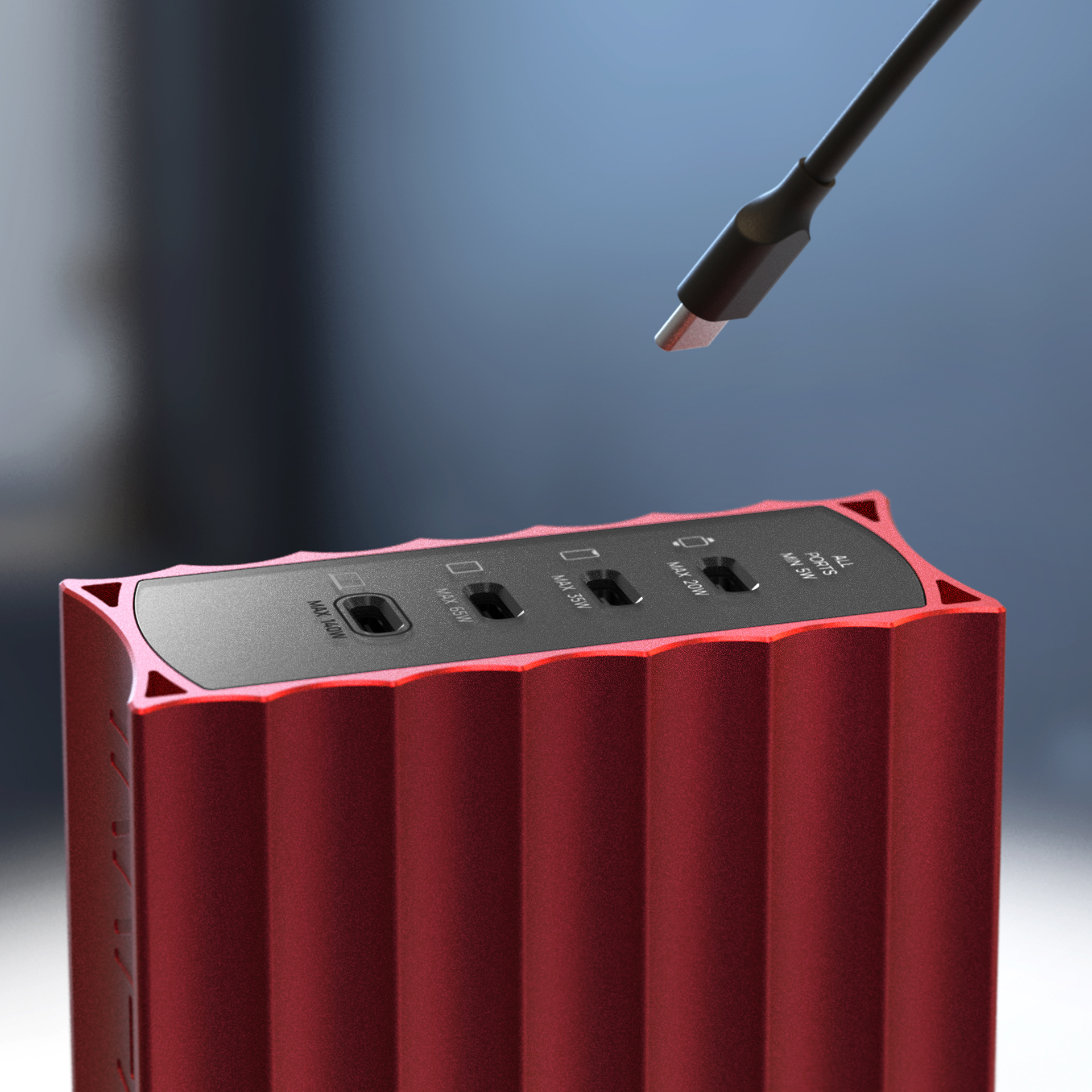 Solar Red port face
